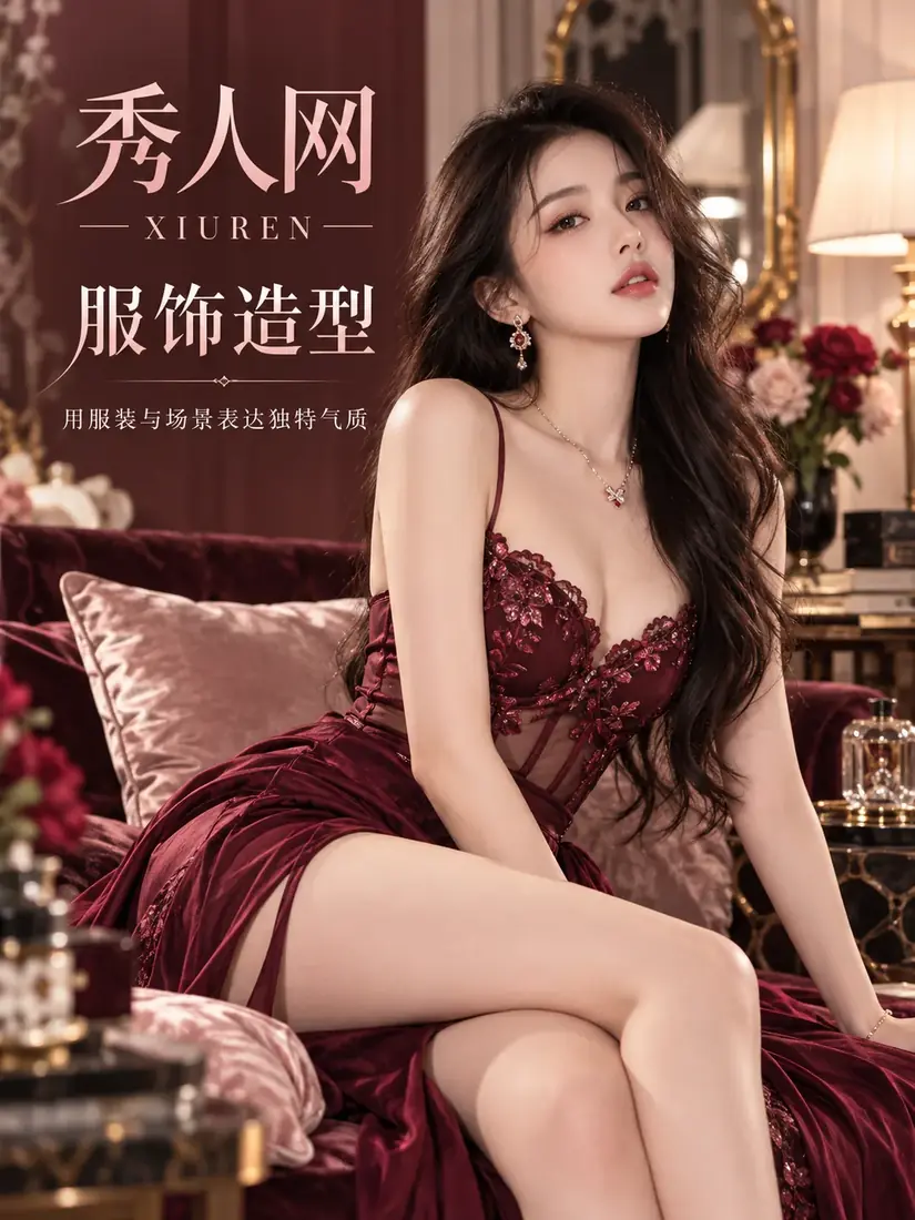 人物服饰造型与面料细节的摄影画面
